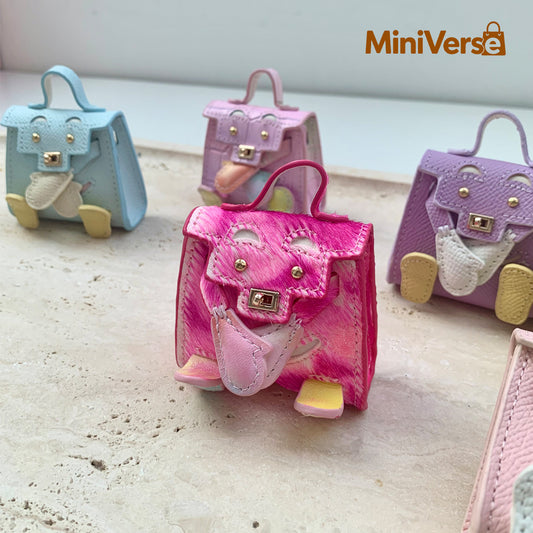 Mini Horse Hair Doll Bag Charm