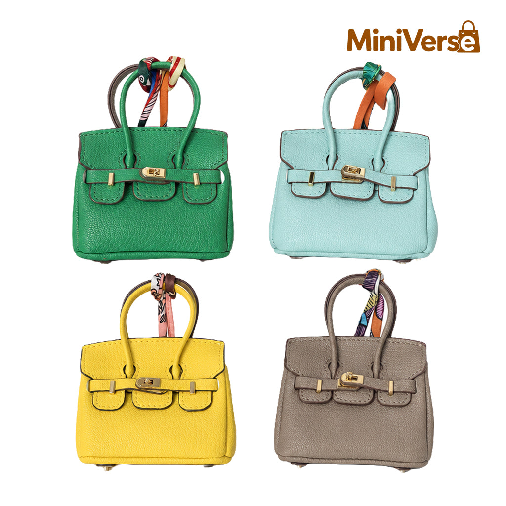 Mini Structured Handbag Charm – Classic Style Bag Pendant
