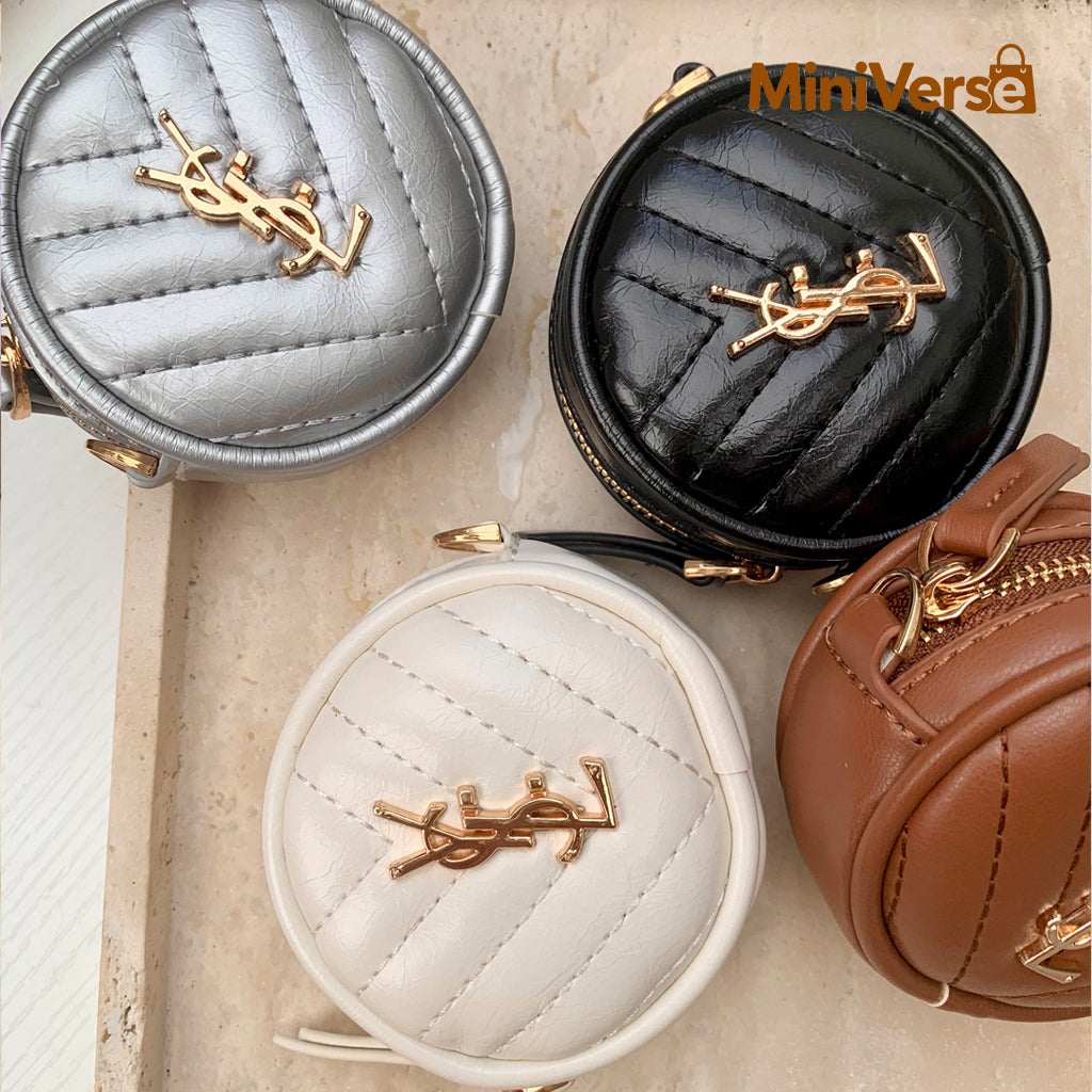 Mini Round Bag Charm