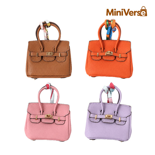 Mini Structured Handbag Charm – Classic Style Bag Pendant